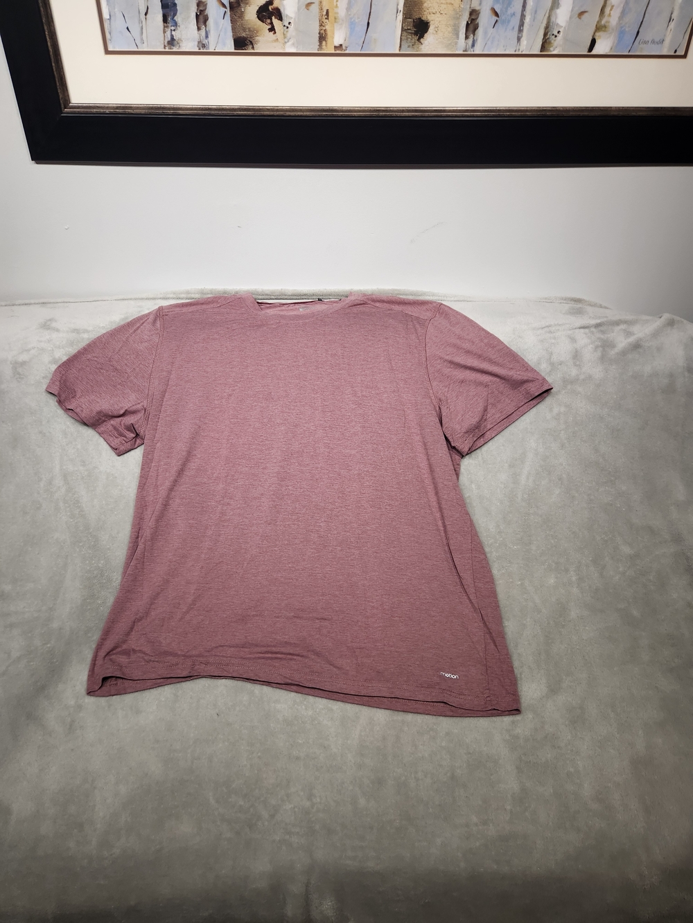 Men's Short Sleeve Crewneck Tee in Muted Rose